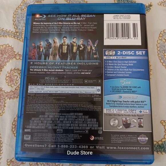X-Men - First Class - 2011 Blu-Ray Disc - Picture 3 of 3